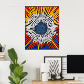 Abstract in tape—Starburst Poster (Thuiskantoor)