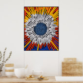 Abstract in tape—Starburst Poster (Keuken)