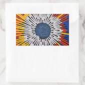 Abstract in tape—Starburst Rechthoekige Sticker (Tas)