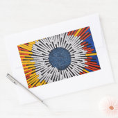 Abstract in tape—Starburst Rechthoekige Sticker (Envelop)