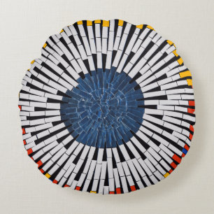 Abstract in tape—Starburst Rond Kussen
