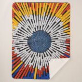 Abstract in tape—Starburst Sherpa Deken (Voorkant)