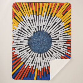 Abstract in tape—Starburst Sherpa Deken