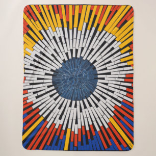 Abstract in tape—Starburst Sherpa Deken