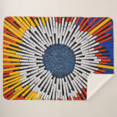 Abstract in tape—Starburst Sherpa Deken (Voorkant (horizontaal))