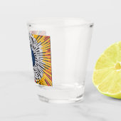 Abstract in tape—Starburst Shot Glas (Rechts)