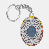 Abstract in tape—Starburst Sleutelhanger (Voorkant Links)