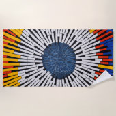 Abstract in tape—Starburst Strandlaken (Voorkant)