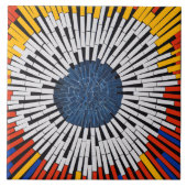 Abstract in tape—Starburst Tegeltje (Voorkant)