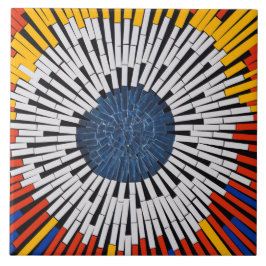 Abstract in tape—Starburst Tegeltje