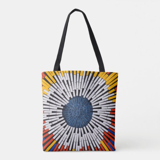 Abstract in tape—Starburst Tote Bag (Achterkant)