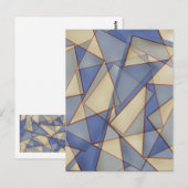 Abstract in vervagen briefkaart (Voorkant / Achterkant)