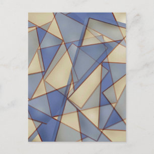 Abstract in vervagen briefkaart