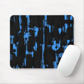 Abstract in zwart - blauw 3399FF Muismat (Met muis)