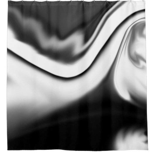 Abstract in zwart-wit douchegordijn (Voorkant)
