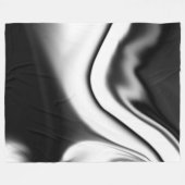 Abstract in zwart-wit fleece deken (Voorkant (Horizontaal))