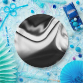 Abstract in zwart-wit papieren bordje (Feest)