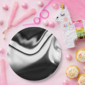 Abstract in zwart-wit papieren bordje (Feest)