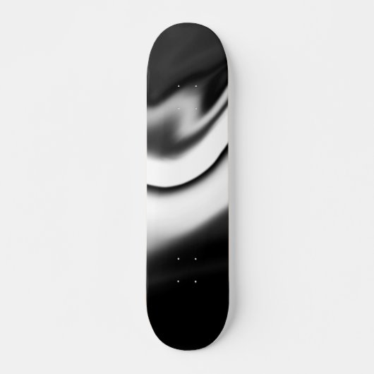 Abstract in zwart-wit persoonlijk skateboard (Voorkant)