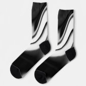 Abstract in zwart-wit sokken (Links)