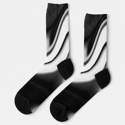 Abstract in zwart-wit sokken (Links)