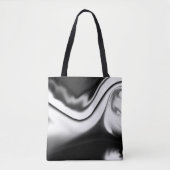 Abstract in zwart-wit tote bag (Voorkant)
