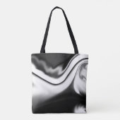 Abstract in zwart-wit tote bag (Achterkant)