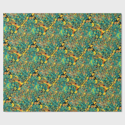 abstract Indiase look bakstenen patroon sari desig Cadeaupapier (Vlak)