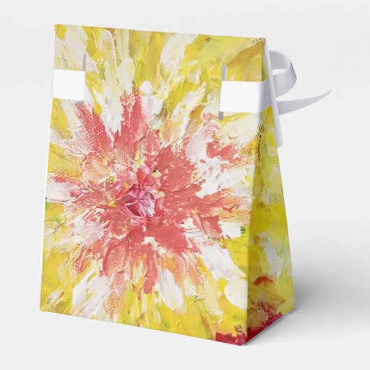 Abstract, indrukwekkend schilderen bedankdoosjes (Achterkant)