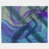 Abstract industrielandschap fleece deken (Voorkant (Horizontaal))