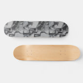 Abstract industriële afbeelding persoonlijk skateboard (Horizontaal)