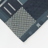 Abstract industriepatroon fleece deken (Hoek)