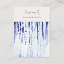 Abstract Ink Blue Lines 2 Oorbel Stud Holder