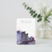 Abstract Ink Gold Navy Ketting Earning Display Visitekaartje (Staand voorkant)