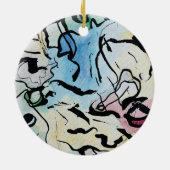 Abstract Ink Keramisch Ornament (Achterkant)