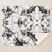 Abstract Ink Splatter Sherpa Blanket  Deken (Voorkant (horizontaal))