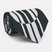 Abstract inkool, grijs en wit stropdas (Opgerold)