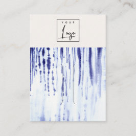 Abstract Inktblauw Lines Logo Hairclip Pin Holder Visitekaartje