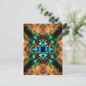 Abstract inktpatroon briefkaart (Staand voorkant)