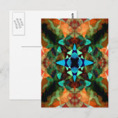 Abstract inktpatroon briefkaart (Voorkant / Achterkant)