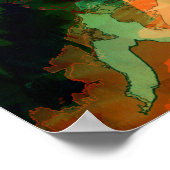 Abstract inktpatroon poster (Hoek)