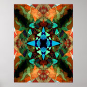 Abstract inktpatroon poster (Voorkant)