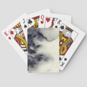 Abstract inktschilderij op grijs papier. speelkaarten (Achterkant)