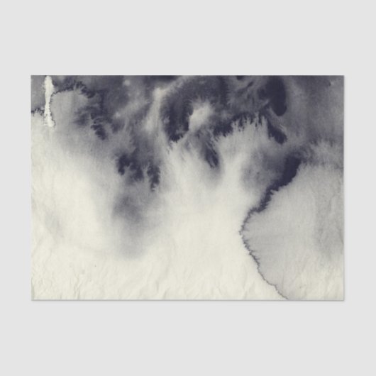 Abstract inktschilderij op grijze papiertextuur. tissuepapier (Voorkant)