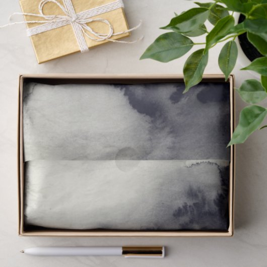 Abstract inktschilderij op grijze papiertextuur. tissuepapier (Geschenk)