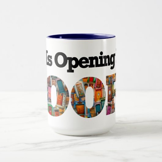 Abstract Inspirerend  deurspatroon Mok (Midden)