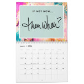 Abstract Inspirerend van de Verfdraai Citaten Mono Kalender (Mar 2026)