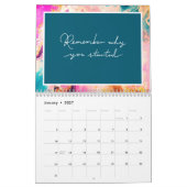 Abstract Inspirerend van de Verfdraai Citaten Mono Kalender (Jan 2027)