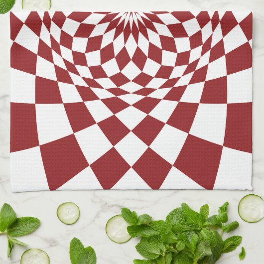 Abstract interieurontwerp theedoek (Gevouwen)