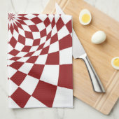 Abstract interieurontwerp theedoek (Quarter Fold)